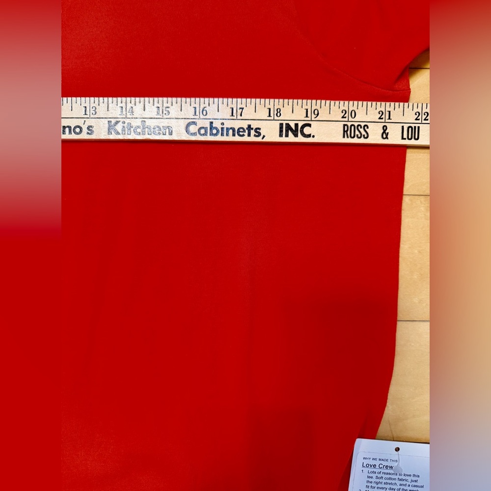 NWT Lululemon Love Crewneck Cotton T shirt w. Curved Hemline - Ted - Sz 12 - Picture 10 of 12